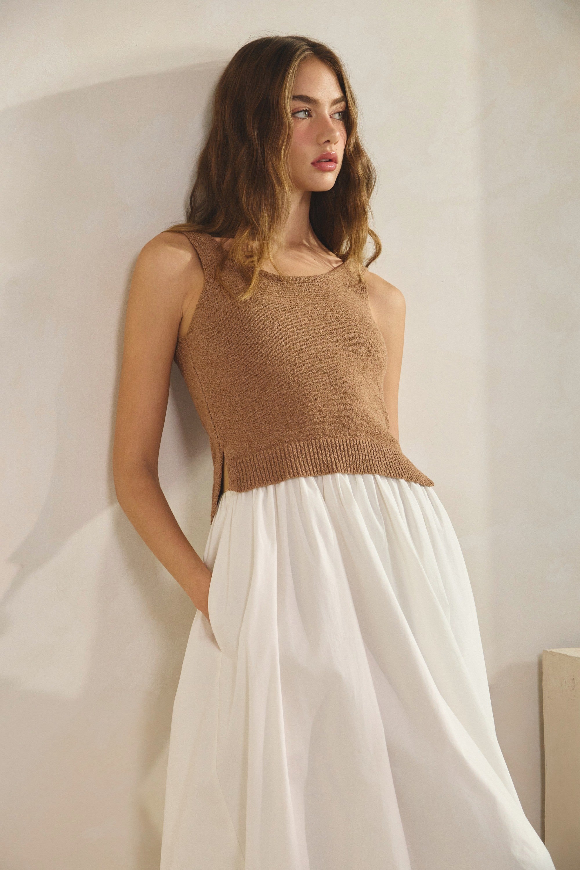 Sweater Top Maxi Dress