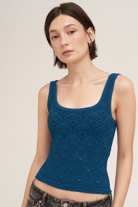 Floral Texture Tank Top MORE COLORS