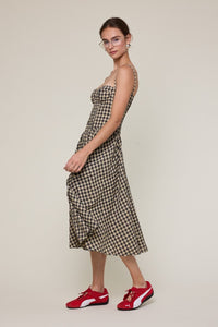 Gingham Midi Dress