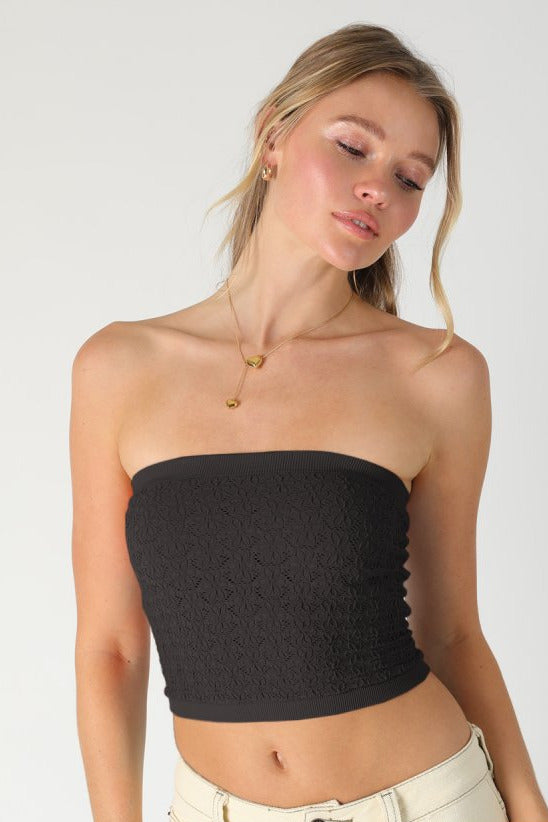 Seamless Textured Tube Top MORE COLORS
