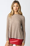 Double Layer Tee in Mocha