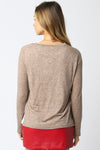 Double Layer Tee in Mocha