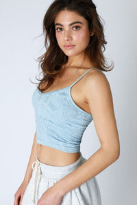 Double Lace Trim Seamless Tank MORE COLORS