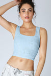 Look My Way Double Lace Square Crop Top MORE COLORS