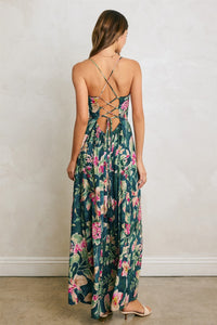 St. Barths Tropical Print Maxi Dress