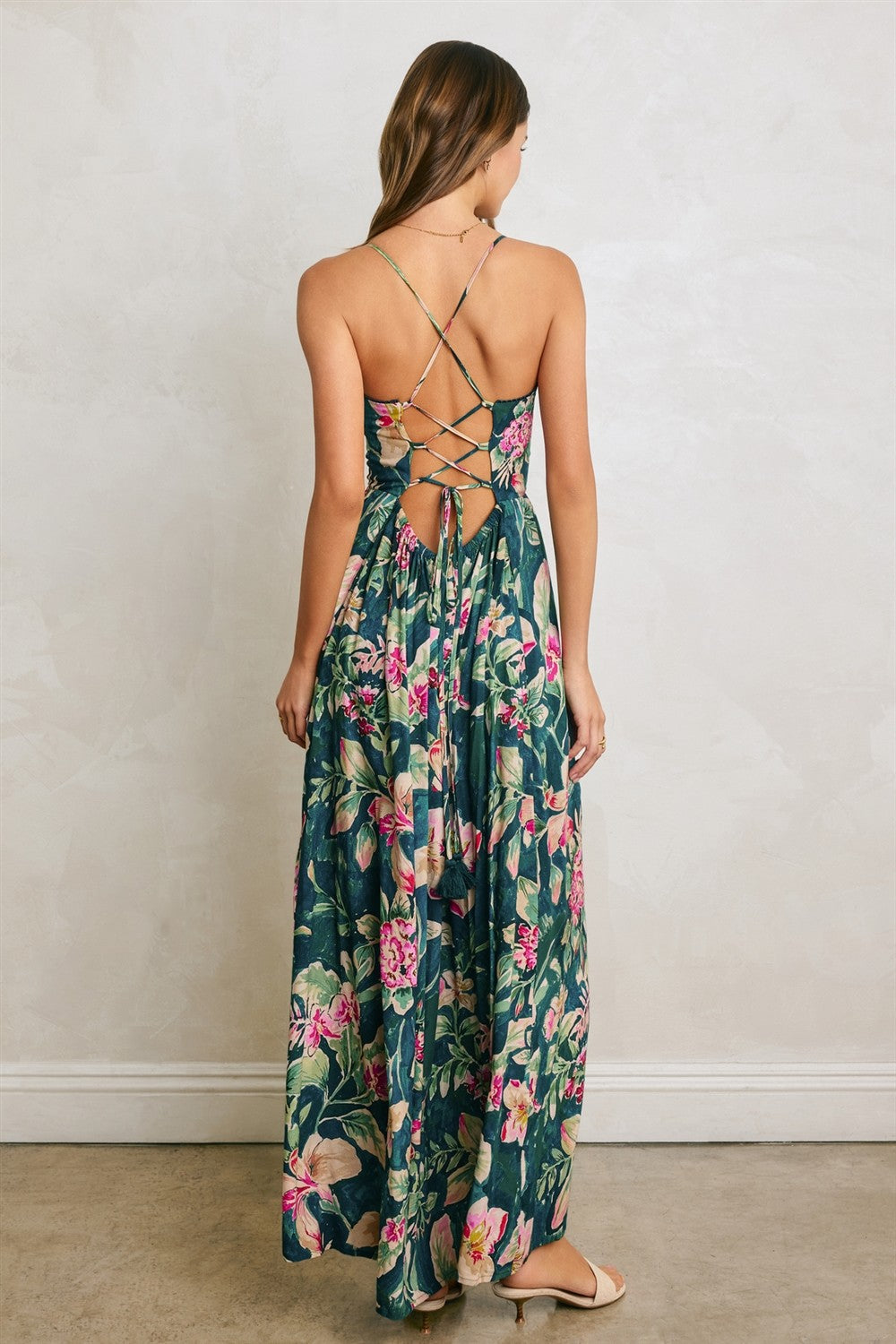 St. Barths Tropical Print Maxi Dress