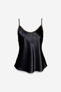 Whipstitch Cami in Black