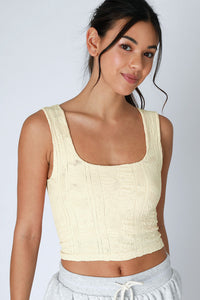 Look My Way Double Lace Square Crop Top MORE COLORS