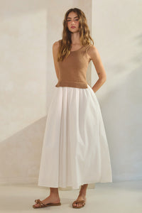 Sweater Top Maxi Dress