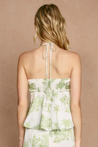 Jungle Print Halter Top