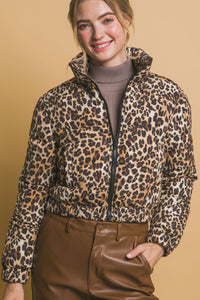 Animal Puffer Jacket in Camel FINAL SALE