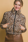 Animal Puffer Jacket in Camel FINAL SALE