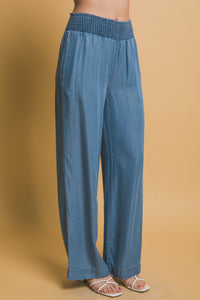 Wide Leg Tencel Pant