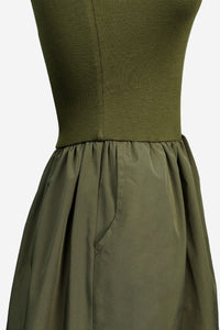 Tube Top Maxi Dress in Olive