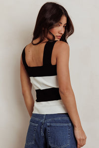 Dylan Stripe Sweater Knit Tank