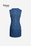 Seam Detail Tencel Mini Denim Dress