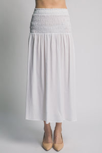 Smocked Waist Skirt MORE COLORS