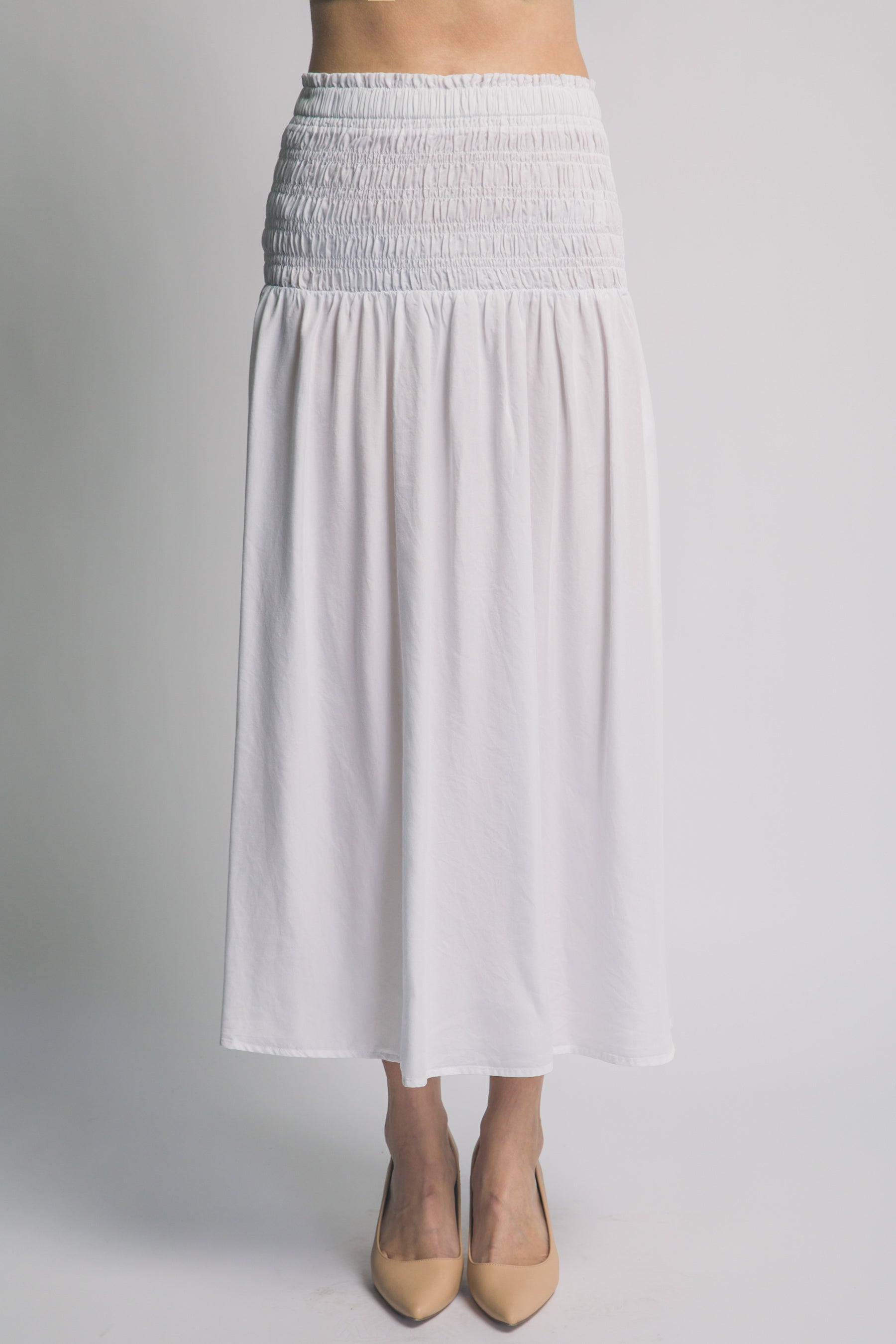 Smocked Waist Skirt MORE COLORS