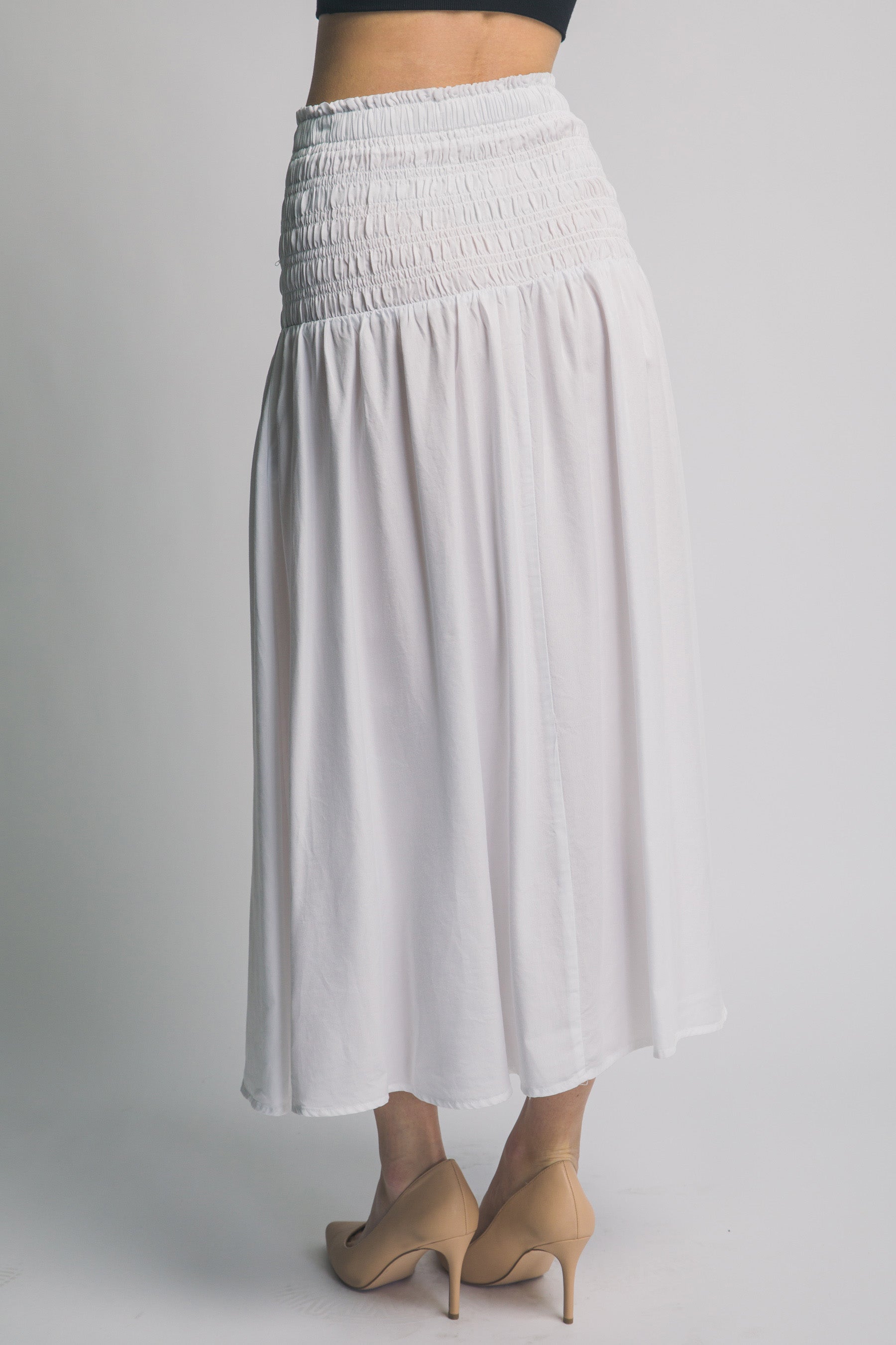 Smocked Waist Skirt MORE COLORS