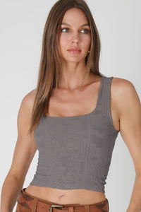 Look My Way Double Lace Square Crop Top MORE COLORS