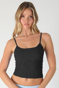 Floral Textured Lace Cami MORE COLORS