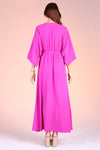 Palisades Deep V Maxi Dress in Orchid