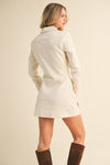 Western Embroidered Mini Dress