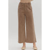 Pocket Front Crop Pant in Chocolate