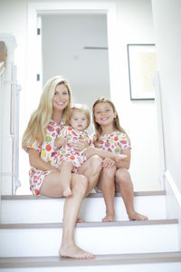 Mommy and Me Tropical Fruit Punch Pajamas Adult Size