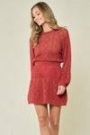 Wine Country Knittted Mini Dress