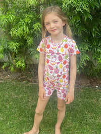 Mommy and Me Tropical Fruit Punch Pajamas Child Size