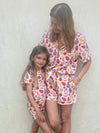 Mommy and Me Tropical Fruit Punch Pajamas Adult Size