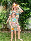 Orange Squeeze Pajama Mommy Daughter Bundle