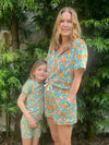 Mommy and ME Orange Crush Pajama Adult Size