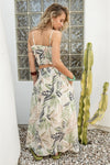 The Getaway Printed Two piece Skirt and Crop Top Set