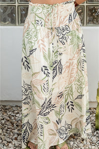 The Getaway Printed Two piece Skirt and Crop Top Set