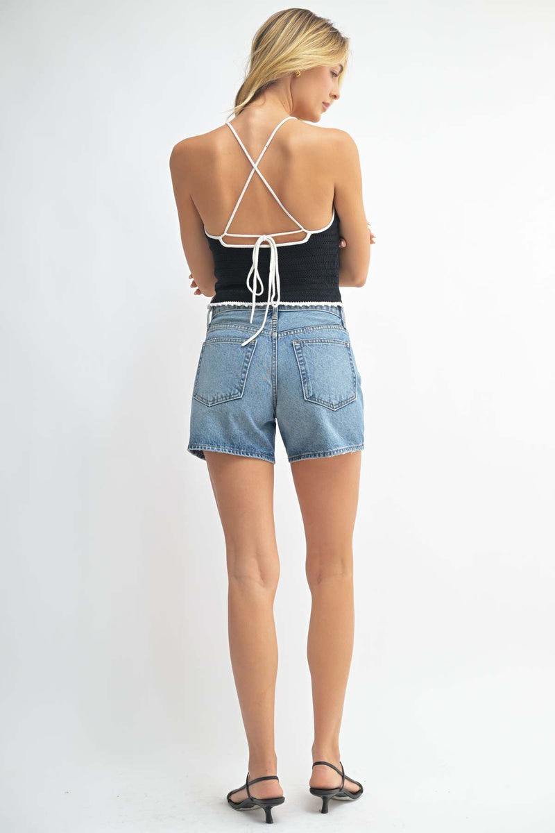VIntage High Rise Denim Short