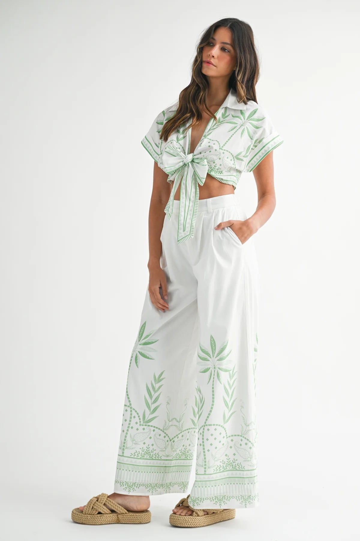 Breeze Two Piece Set in Green