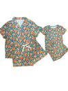 Orange Squeeze Pajama Mommy Daughter Bundle