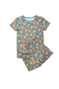 Mommy and Me Orange Crush Pajama Kid Size