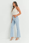 Rianna High Rise Scissor Cut Denim in Light Wash