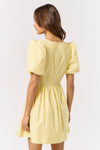 Be Mine Butter Yellow Mini Dress