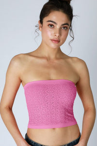 Seamless Textured tube Top MORE COLORS