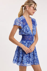 The Willows Plunging V Mini Dress