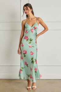 Mint Rose Maxi Dress