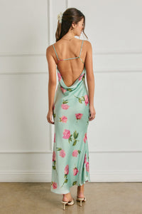 Mint Rose Maxi Dress