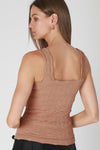 Seamless Textured  Square Neck Tank Top MORE COLORS