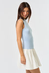 It Takes Two Blue and White Mini Dress