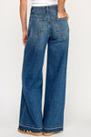 Raw Hem Wide Leg Jeam