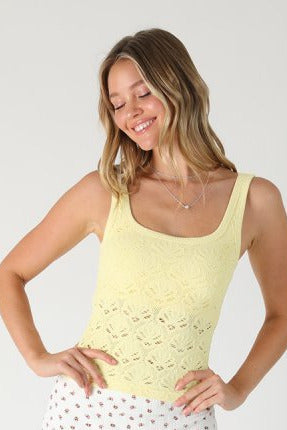 Floral Texture Tank Top MORE COLORS